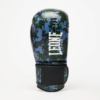 Guantes de boxeo Leone Urban Fighter GN335 Camuflaje azul-verde 