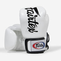 Guantes Muay Thai Fairtex BGV19 Deluxe Blanco-Combat Arena