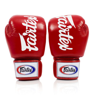 Guantes Muay Thai Fairtex BGV19 Deluxe Rojo 