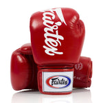 Guantes Muay Thai Fairtex BGV19 Deluxe Rojo 