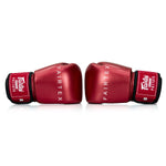 Guantes Muay Thai Fairtex Metálico BGV22 Rojo 