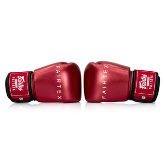 Guantes Muay Thai Fairtex Metálico BGV22 Rojo 