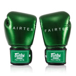 Guantes Muay Thai Fairtex Metálico BGV22 Verde 