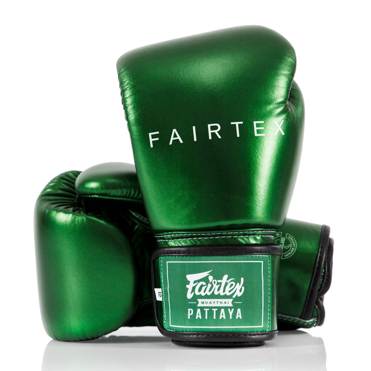 Guantes Muay Thai Fairtex Metálico BGV22 Verde 