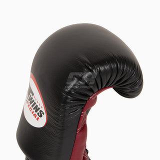 Guantes Muay Thai Twins Special BGVL3 Borgoña-negro