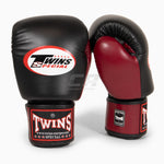 Guantes Muay Thai Twins Special BGVL3 Borgoña-negro
