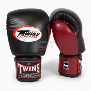 Guantes Muay Thai Twins Special BGVL3 Borgoña-negro