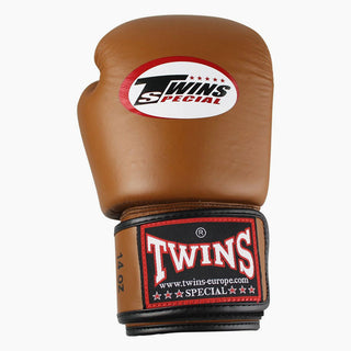 Guantes Muay Thai Twins Special BGVL3 Retro Marrón