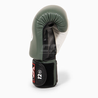 Guantes Muay Thai Twins Special BGVL4 Negro-verde-blanco