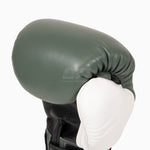 Guantes Muay Thai Twins Special BGVL4 Negro-verde-blanco