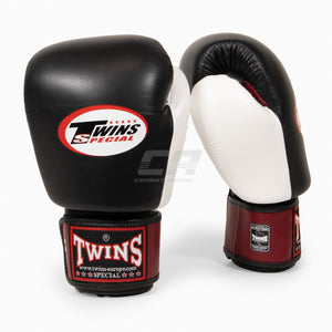 Guantes Muay Thai Twins Special BGVL4 Rojo-negro-blanco