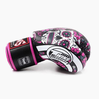Guantes Muay Thai Twins Special FBGVL 3 Skull Rosa 