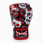Guantes Muay Thai Twins Special FBGVL 3 Skull Rojo 