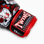 Guantes Muay Thai Twins Special FBGVL 3 Skull Rojo 