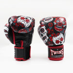 Guantes Muay Thai Twins Special FBGVL 3 Skull Rojo 