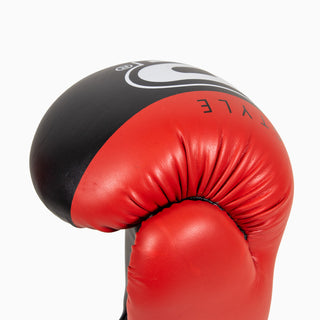 Guantes de boxeo Raptor SAP WAKO 10 Oz Negro-rojo 
