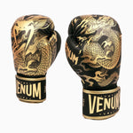 Guantes de boxeo Venum Vuelo del Dragón Negro-bronce 