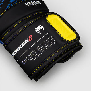 Guantes de boxeo Venum Tekken 8 King Negro-amarillo 