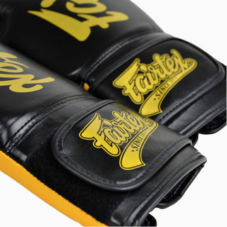 Guantes Muay Thai Fairtex Super Sparring BGV18 Negro-oro 
