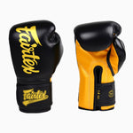 Guantes Muay Thai Fairtex Super Sparring BGV18 Negro-oro 