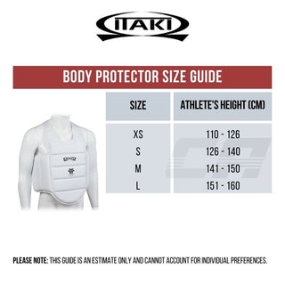 Chaleco protector Karate Itaki U14 FIJLKAM Art.69J