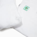 Judogi blanco Adidas J730 Champion III IJF sin rayas 