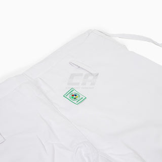 Judogi blanco Adidas J730 Champion III IJF sin rayas 