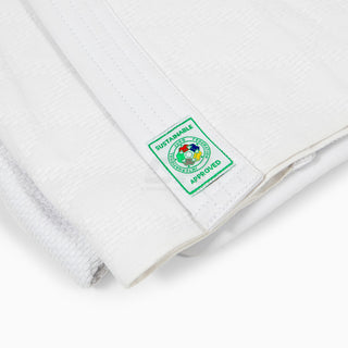 Judogi blanco Adidas J730 Champion III IJF sin rayas 