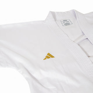 Karategui kumite Adidas Adizero 2.0 WKF blanco sin rayas 