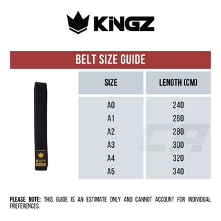 Cinturón BJJ Kingz Etiqueta Oro V2