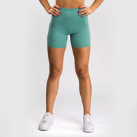 Leggings cortos Mujer Venum Essential Verde agua-Combat Arena