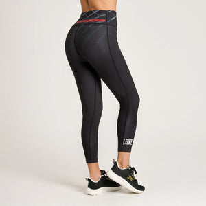 Leggings Mujer Leone MMA Cage AB978 Gris oscuro-Combat Arena