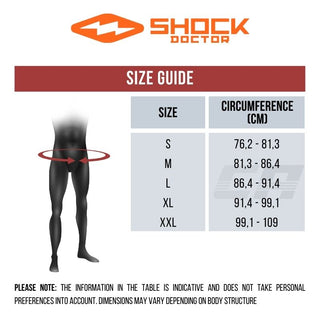 Calzoncillos Shock Doctor Soporte para el bolsillo de la copa