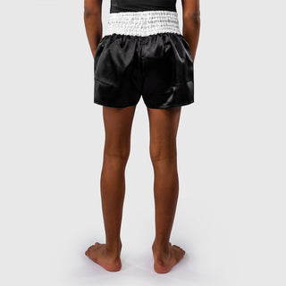 Pantaloncini bambino kick-thai Venum Classic Nero-bianco-Combat Arena