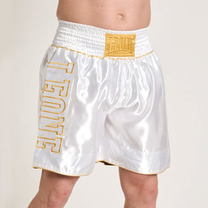 Pantalones de boxeo Leone DNA Premium AB233 Blanco-Combat Arena