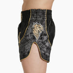Pantalones cortos kick-tailandés Leone Elite AB879 Negro-Combat Arena