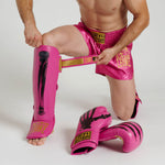 Pantaloncini kick-thai Leone IUTER AB02IU Fucsia-Combat Arena