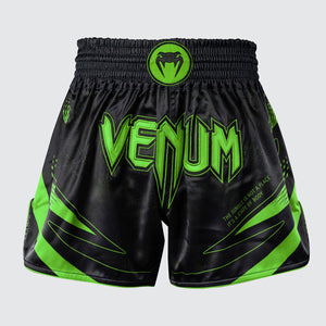 Pantalones cortos kick-thai Venum Amazonia Reborn Negro-verde-Combat Arena