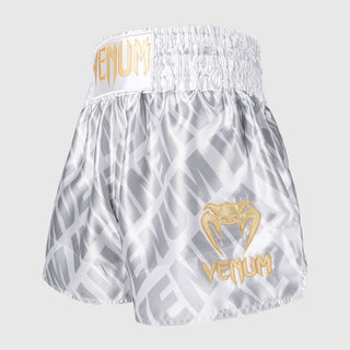 Pantalones cortos kick-thai Venum Contender XT Blanco-plata 