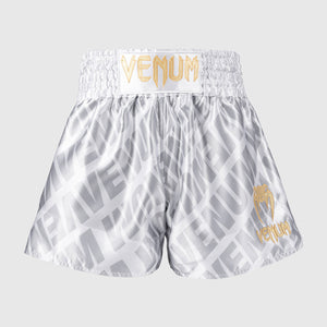 Pantalones cortos kick-thai Venum Contender XT Blanco-plata 