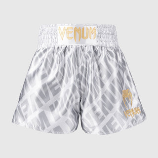 Pantalones cortos kick-thai Venum Contender XT Blanco-plata 
