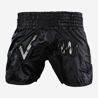 Pantalones cortos kick-tailandés Venum Inferno 2.0 Negro-gris-Combat Arena