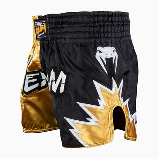 Pantalones cortos kick-tailandés Venum Inferno 2.0 negro-oro-Combat Arena