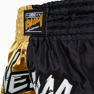 Pantalones cortos kick-tailandés Venum Inferno 2.0 negro-oro-Combat Arena