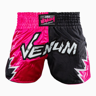 Pantalones cortos kick-tailandés Venum Inferno 2.0 Rosa-negro-Combat Arena