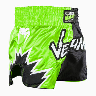 Pantalones cortos kick-tailandés Venum Inferno 2.0 Verde-negro-Combat Arena