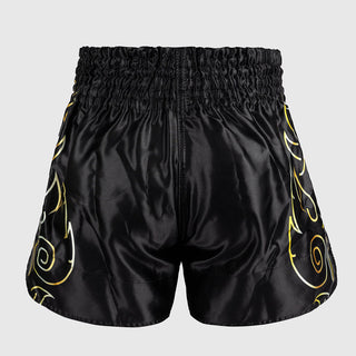 Pantaloncini kick-thai Venum VTC Flames Nero-oro-Combat Arena