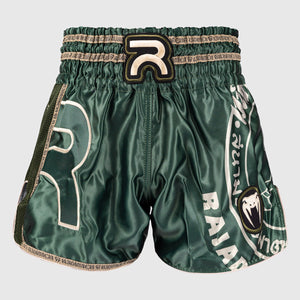 Pantalones cortos kick-tailandés Venum x Rajadamnern Verde-Combat Arena