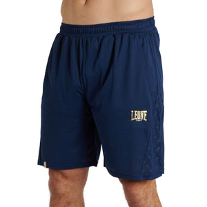 Pantalones cortos de entrenamiento Leone DNA ABX726 Azul 