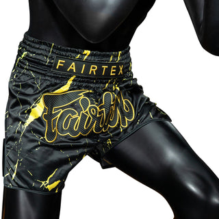 Pantalones kick-thai Fairtex BS1947 Black Marble